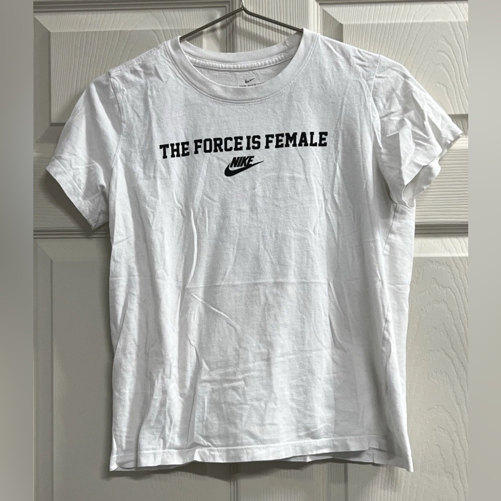 Nike Girl’s T-Shirt The Force Is Female - Size XL - GUC